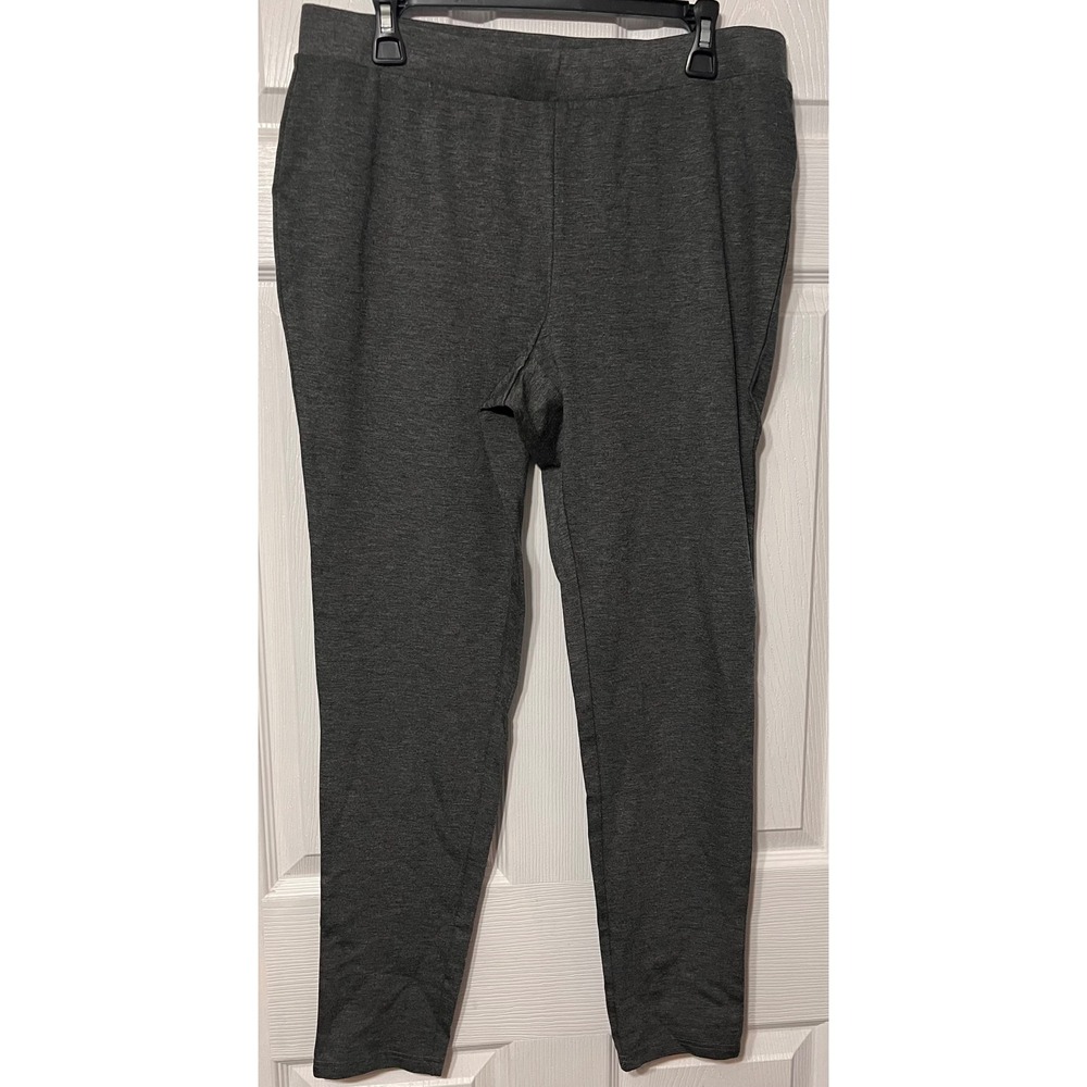 Philosophy Republic Clothing Leggings Hematite Heather Grey Plus 1X NEW